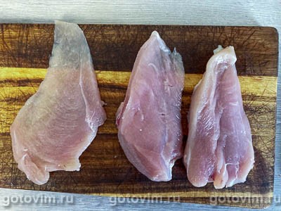 Рулетики из куриного филе с сыром и морковью