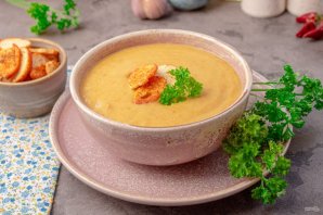 Суп-пюре из зеленого консервированного горошка Суп-пюре из зеленого консервированного горошка