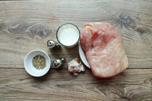 Свинина шприцованная сливками