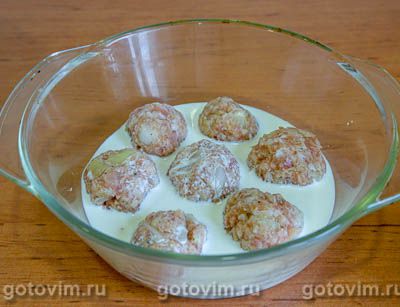 Тефтели, запечённые в сливках Тефтели, запечённые в сливках