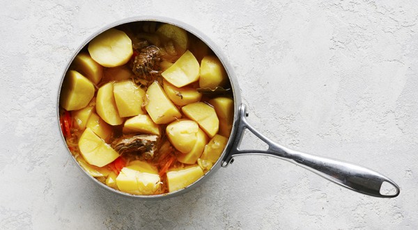 Тушеная картошка с мясом, пошаговый рецепт с фото