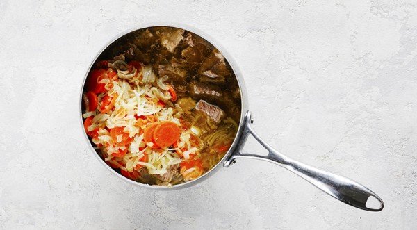 Тушеная картошка с мясом, пошаговый рецепт с фото