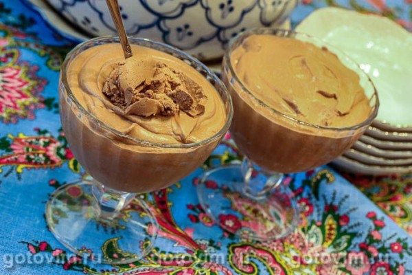 Творожный десерт с шоколадом Творожный десерт с шоколадом