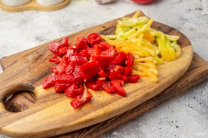 Вок с фунчозой и курицей Вок с фунчозой и курицей