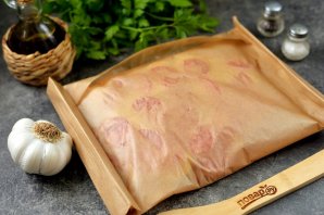 Запечённое мясо с овощами в пергаменте Запечённое мясо с овощами в пергаменте