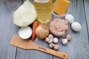 Запеканка с капустой и фаршем Запеканка с капустой и фаршем