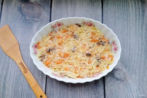 Запеканка с капустой и фаршем Запеканка с капустой и фаршем