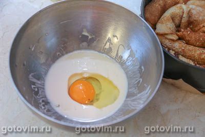 Блинный пирог-улитка с курицей и сыром Блинный пирог-улитка с курицей и сыром