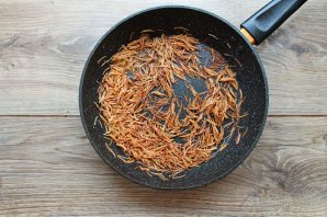 Булгур с мясным фаршем и вермишелью