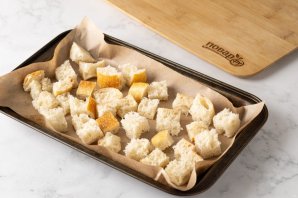 "Цезарь" с соевой спаржей