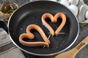 Глазунья в форме сердца