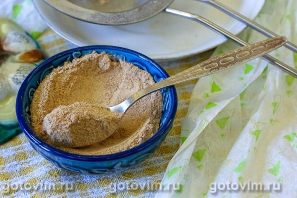 Грибной  порошок из сушеных грибов с солью