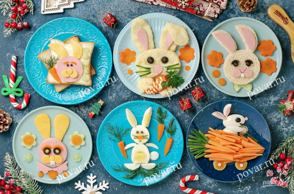 Как украсить новогодний стол своими руками на год Кролика 2023 Как украсить новогодний стол своими руками на год Кролика 2023