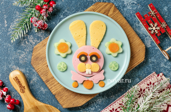 Как украсить новогодний стол своими руками на год Кролика 2023 Как украсить новогодний стол своими руками на год Кролика 2023