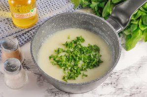 Картофельное пюре с йогуртом и базиликом