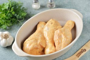 Курица в сметане с аджикой Курица в сметане с аджикой