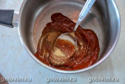 Куриные крылышки в глазури из томатного соуса с коньяком Куриные крылышки в глазури из томатного соуса с коньяком