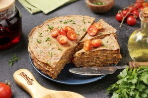 Печёночный торт из куриной печени с молоком Печёночный торт из куриной печени с молоком