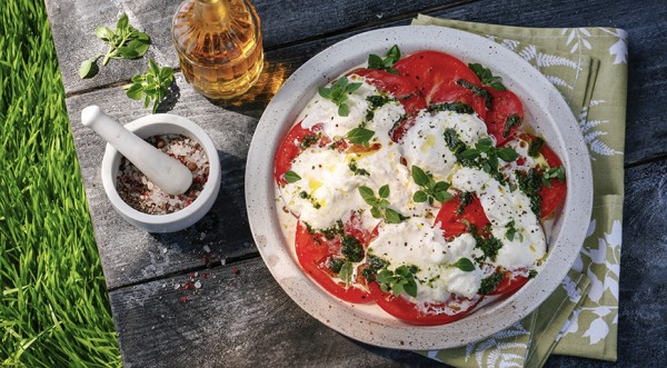 Помидоры, страчателла и зеленое масло, пошаговый рецепт с фото Помидоры, страчателла и зеленое масло, пошаговый рецепт с фото