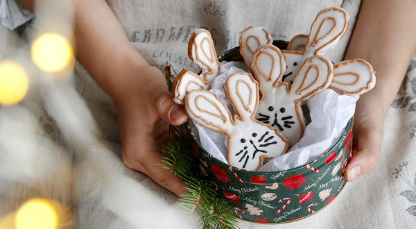 Пряники новогодние Кролики, пошаговый рецепт с фото