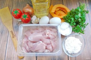 Рубленые котлеты из индейки и тыквы в духовке