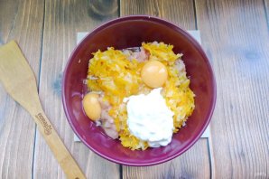 Рубленые котлеты из индейки и тыквы в духовке