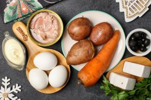 Салат "Морковка" на Новый год