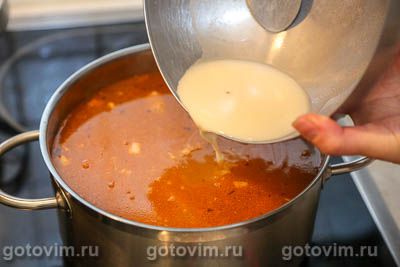 Щи из кислой капусты (без картошки, но с мукой) Щи из кислой капусты (без картошки, но с мукой)