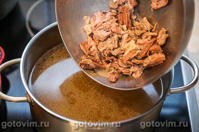 Щи из кислой капусты (без картошки, но с мукой) Щи из кислой капусты (без картошки, но с мукой)