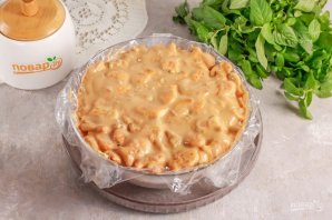 Торт из печенья "Рыбки" со сгущенкой