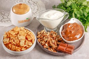 Торт из печенья "Рыбки" со сгущенкой