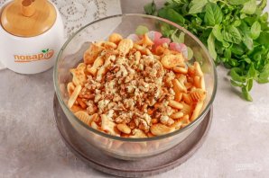 Торт из печенья "Рыбки" со сгущенкой