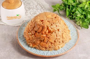 Торт из печенья "Рыбки" со сгущенкой