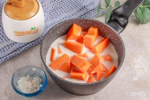 Тыква тушеная в кокосовом молоке