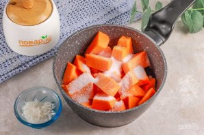 Тыква тушеная в кокосовом молоке