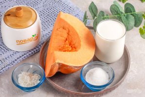 Тыква тушеная в кокосовом молоке