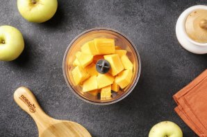 Тыквенный пирог с яблоками