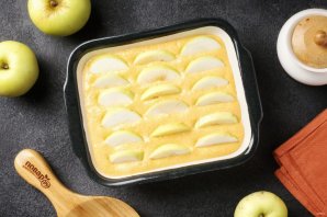 Тыквенный пирог с яблоками