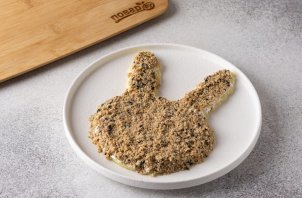 Вегетарианский салат в виде Кролика на Новый год 2023