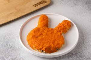 Вегетарианский салат в виде Кролика на Новый год 2023