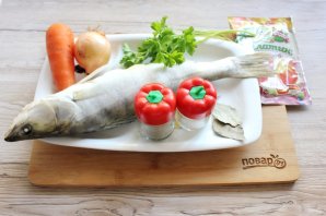 Заливное из судака с желатином