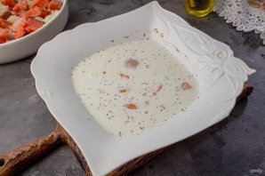 Запеканка из цветной капусты и семги Запеканка из цветной капусты и семги