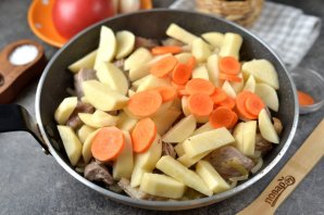 Жаркое из свиной грудинки с помидорами Жаркое из свиной грудинки с помидорами