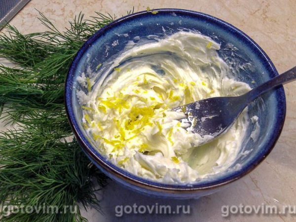 Белый амур, запеченный с творожным сыром в фольге Белый амур, запеченный с творожным сыром в фольге