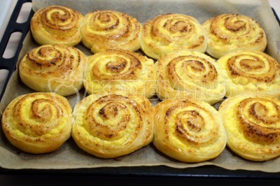 Булочки с творогом