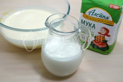 Быстрый пирог на кефире