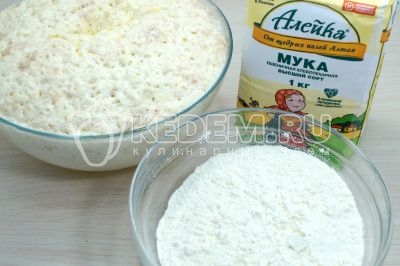 Пирог с горбушей и рисом