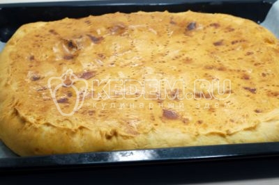 Пирог с горбушей и рисом