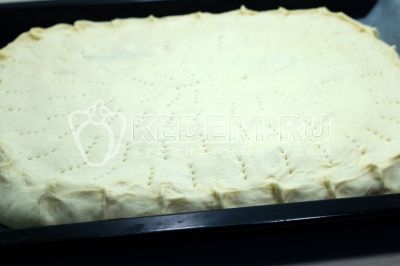 Пирог с горбушей и рисом