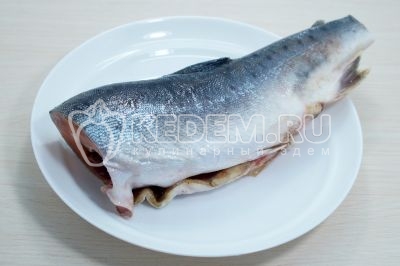 Пирог с горбушей и рисом